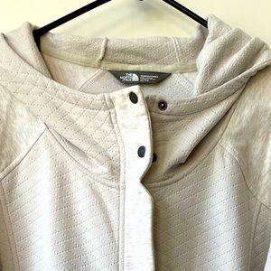 Womens North Face, XL, Quilted Creamy Beige, Cozy light coat